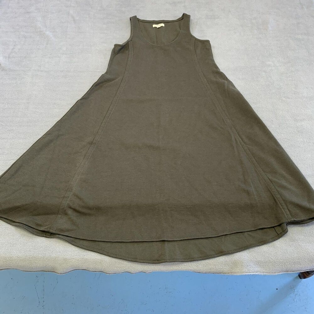 Madewell Tank Dress Womens XS Green Jersey Scoop Neck A-Line Swing Casual